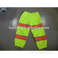 hi vis reflective yellow mesh safety pants